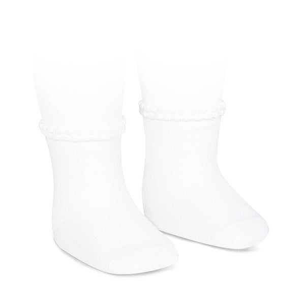 Purl Cuff Anklet Blanco (White) - Born Childrens Boutique