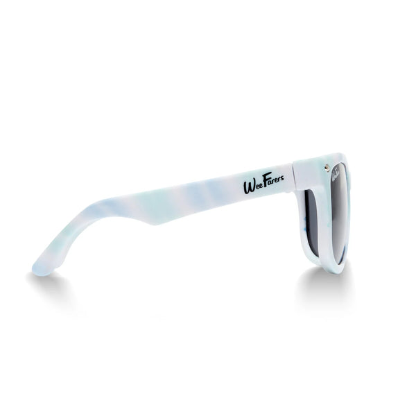 Polarized WeeFares, Tie Dye Blue-Green - Born Childrens Boutique