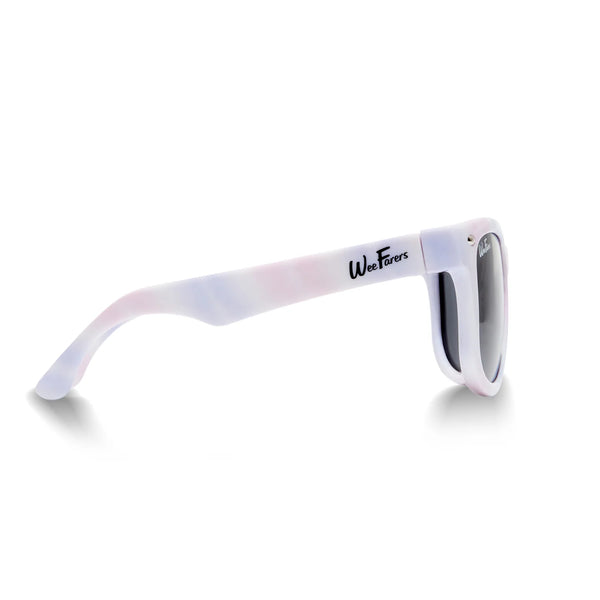 Polarized WeeFares, Tie Dye Pink-Purple - Born Childrens Boutique