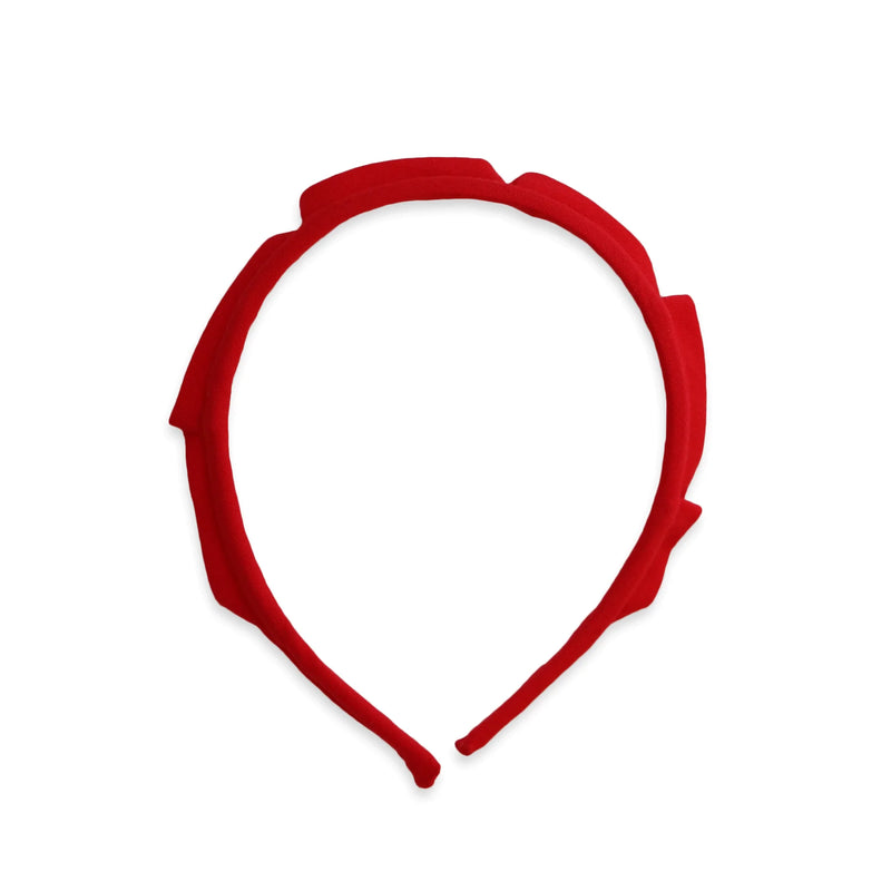 Solid Crown Headband, Red - Born Childrens Boutique