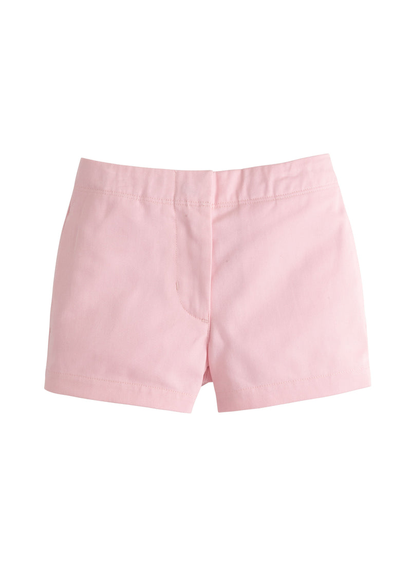Mini Short - Light Pink Twill - Born Childrens Boutique