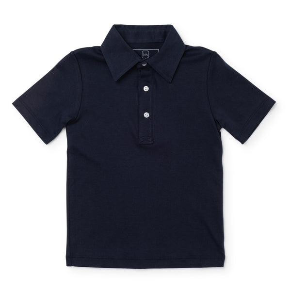 Griffin Polo Shirt - Navy - Born Childrens Boutique