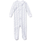 Parker Zipper Pajamas - Egg Hunt Blue - Born Childrens Boutique