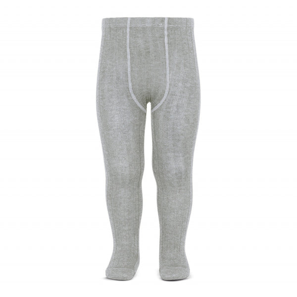Ribbed Tights Light Grey - Born Childrens Boutique
