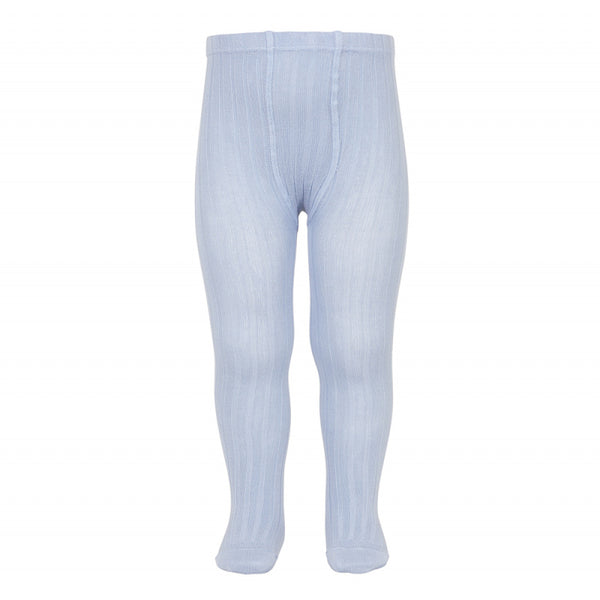 Ribbed Tights Light Blue - Born Childrens Boutique