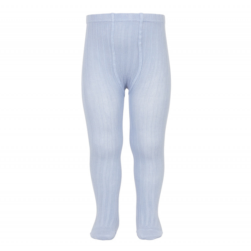 Ribbed Tights Light Blue - Born Childrens Boutique