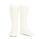 Ribbed Knee Socks Cream - Born Childrens Boutique