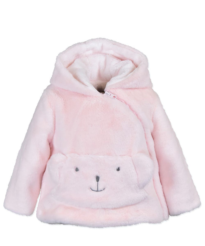 Bear Pocket Jacket Pink - Born Childrens Boutique