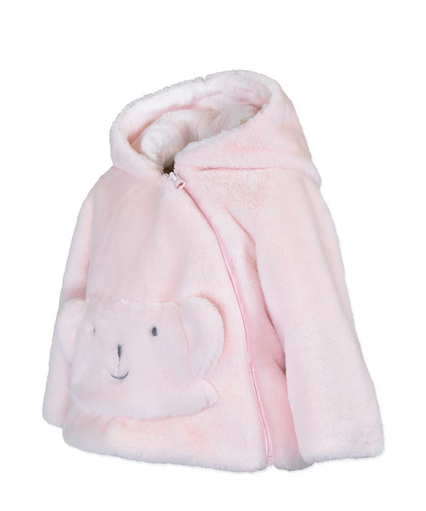 Bear Pocket Jacket Pink - Born Childrens Boutique