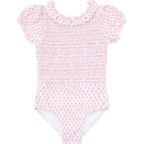 Nectar Leaf Puff Sleeve One Piece - Born Childrens Boutique