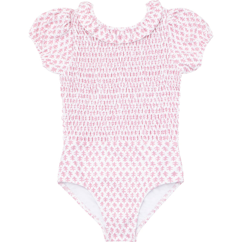 Nectar Leaf Puff Sleeve One Piece - Born Childrens Boutique