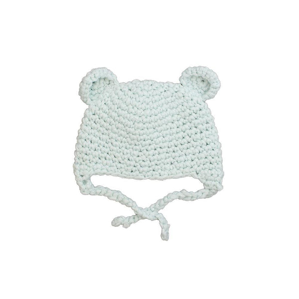 Blue Knit Bear Hat - Born Childrens Boutique
