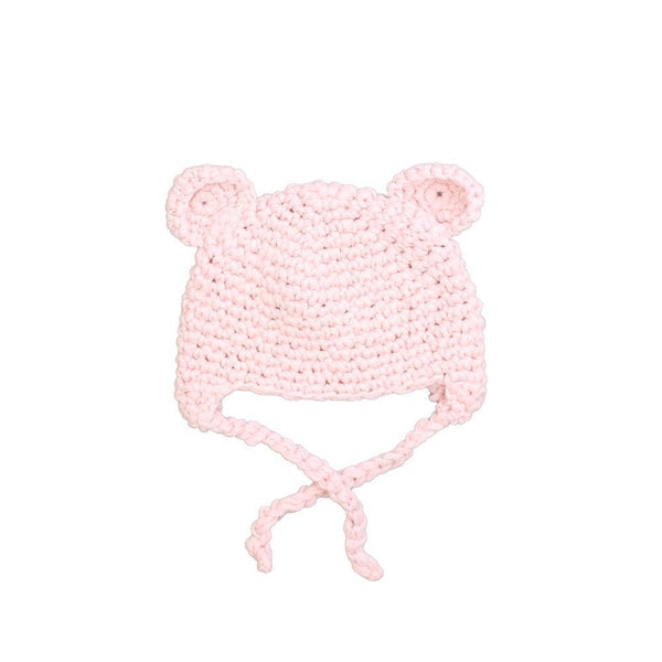 Pink Knit Bear Hat - Born Childrens Boutique